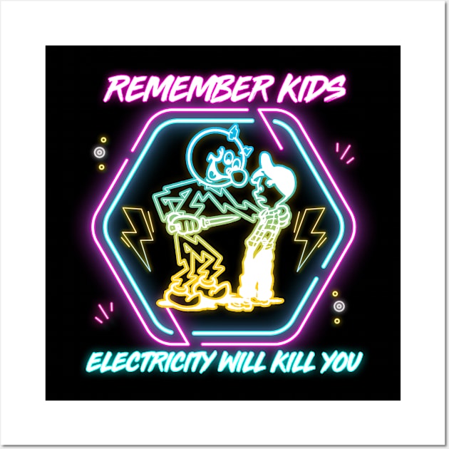 NEON LAMP  REMEMBER KIDS Wall Art by loveislive8